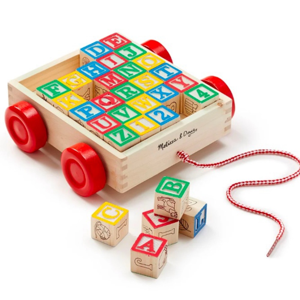 ⭐️HP⭐️Melissa & Doug|ABC•123 Block Cart